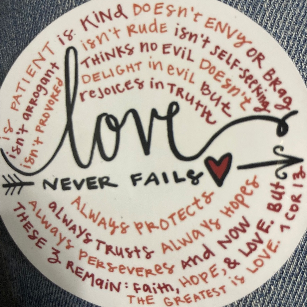 Love never fails